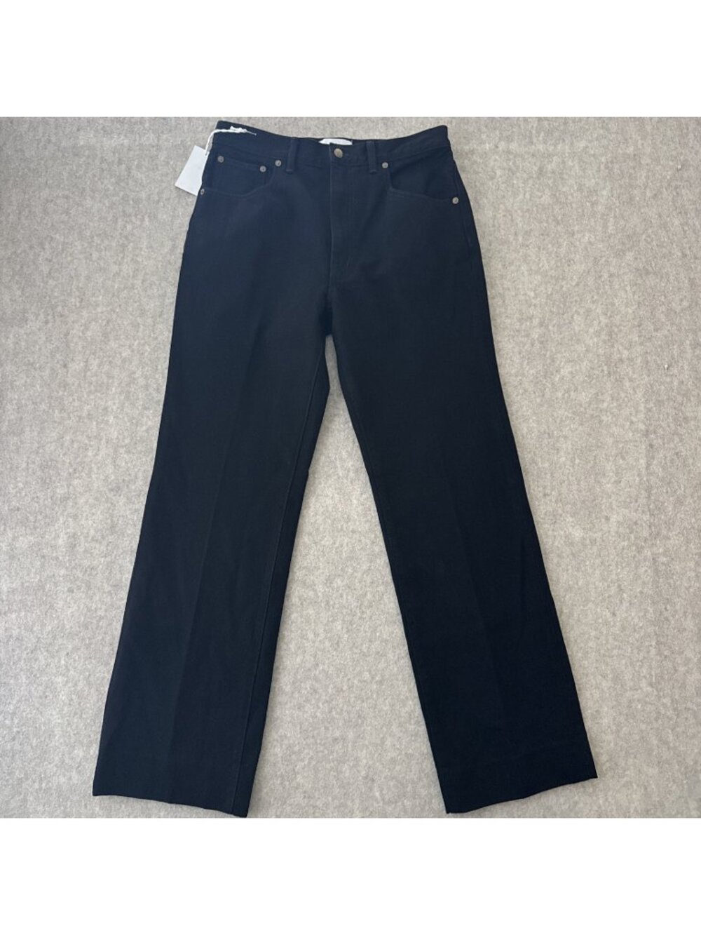 Madewell x Alexa Chung High Rise Straight Leg Jeans Womens 28x32 Black NWT